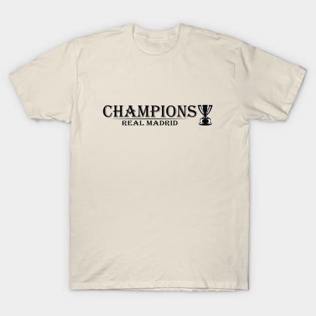 Real Madrid Champions T-Shirt by mutarek